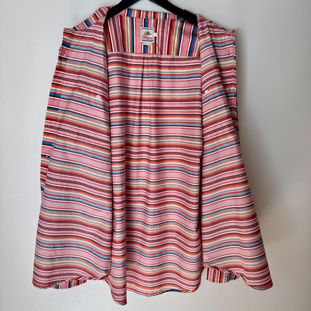 Pendleton Serape Surf Stripe Retro Inspired 60s Board Shirt Button Down | XL - Picture 4 of 15